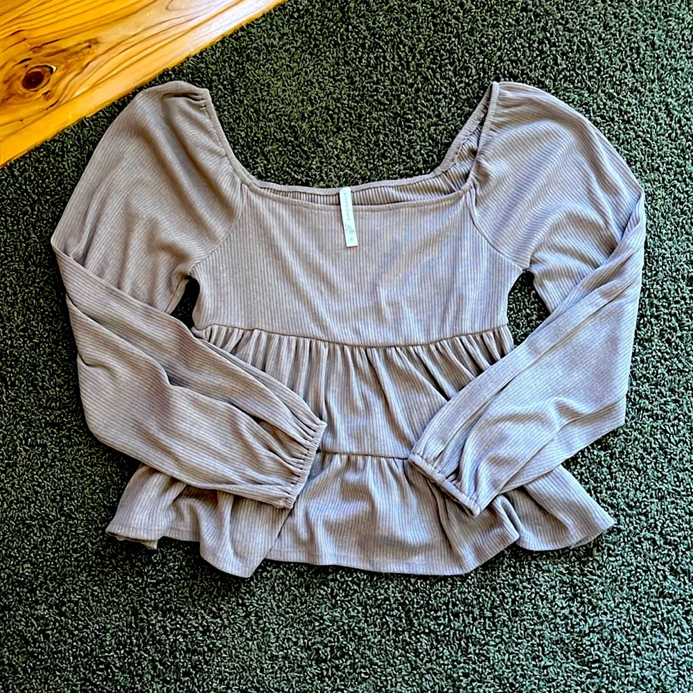 ALTAR’D STATE nwot women’s size xl square neck babydoll long sleeve